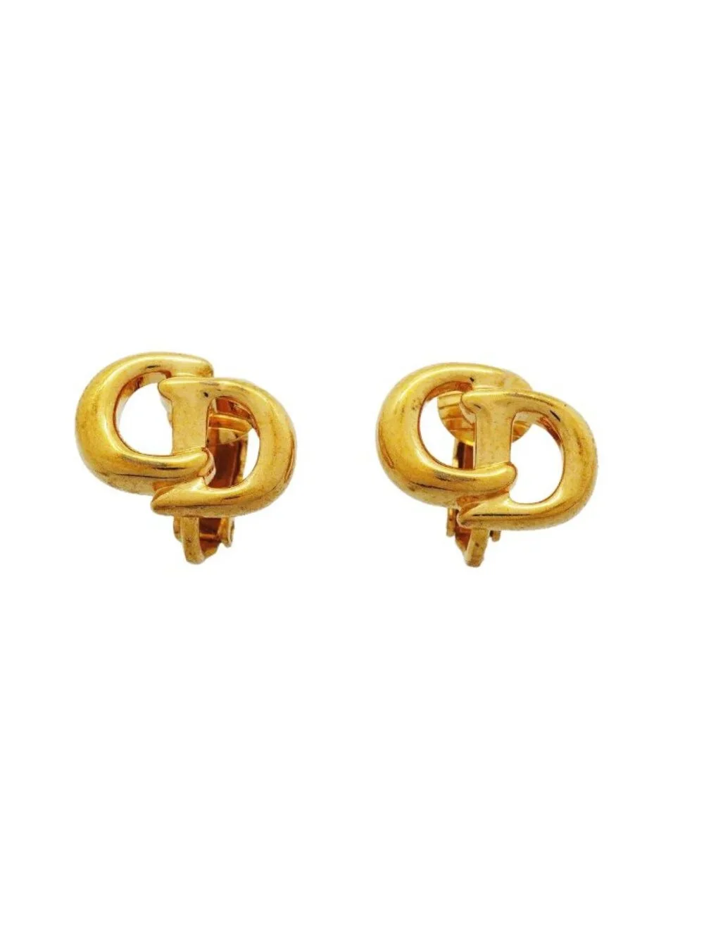 Dior Earrings CD Logo Gold Plated